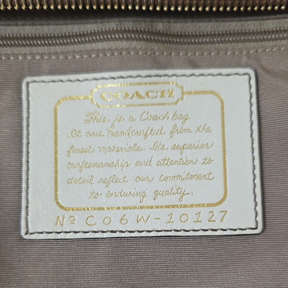 Coach Vintage Brown and Cream Crossbody Bag - Picture 6 of 7